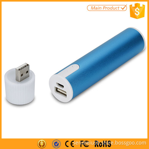 with usb LED torch 2200mah power bank battery